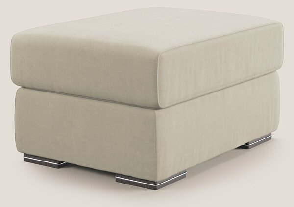 Sun pouf apribile contenitore in microfibra smacchiabile T11 panna