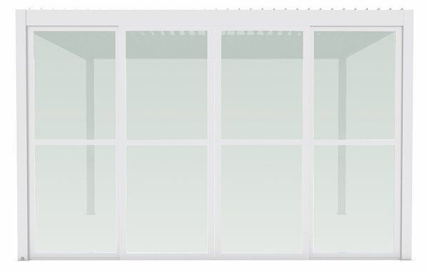 ALABASTER - laterale in policarbonato per pergola bioblimatica 4 m