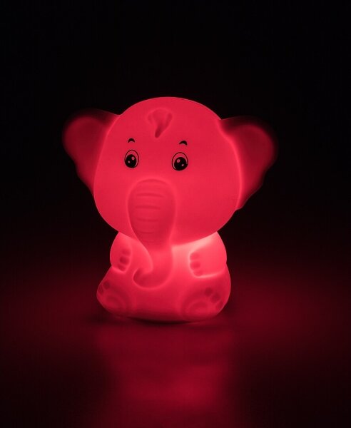 Rabalux 76042 - Luce notturna a sfioramento LED RGB LIGHTIMALS LED/0,05W/1xCR2032 elefante