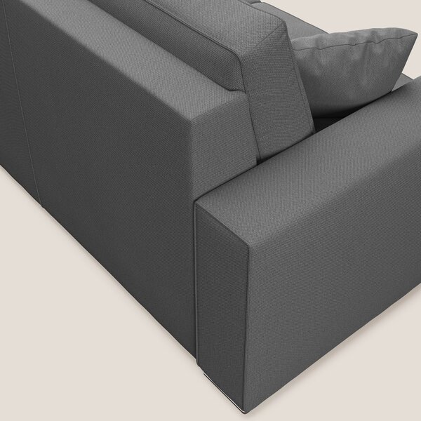 Dream Divano letto angolare in tessuto smacchiabile T05 antracite