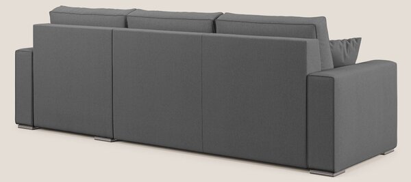 Dream Divano letto angolare in tessuto smacchiabile T05 antracite