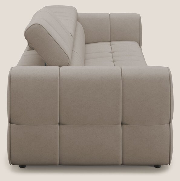 Giotto Divano modulare a 3 sedute con opzione relax elettrico in micro