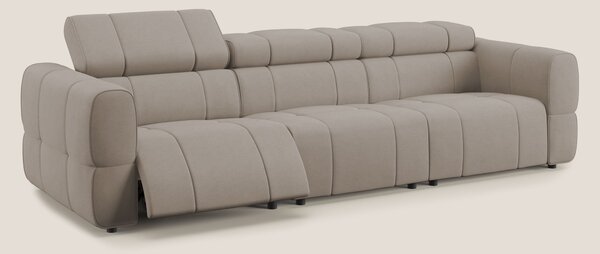 Giotto Divano modulare a 3 sedute con opzione relax elettrico in micro