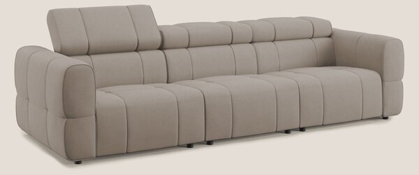 Giotto Divano modulare a 3 sedute con opzione relax elettrico in micro