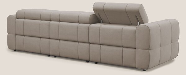 Giotto Divano modulare a 3 sedute con opzione relax elettrico in micro