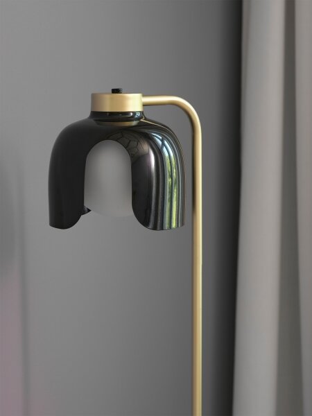 Osram - Lampada da terra DECOR COROLLE 1xE27/15W/230V nero/oro