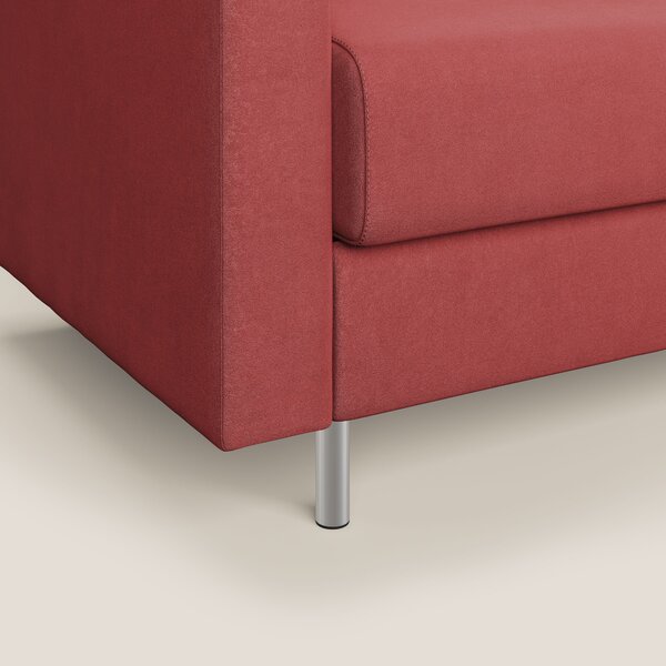 Megan poltrona letto in microfibra smacchiabile T11 rosso