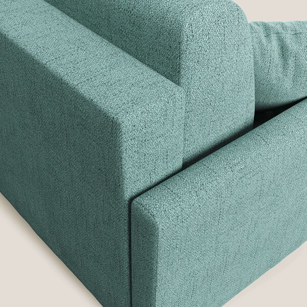 Edgar divano letto angolare in tessuto felis impermeabile T03 verde ac