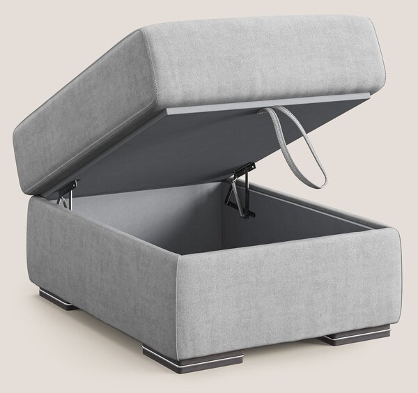 Sun pouf apribile contenitore in tessuto impermeabile T02 grigio chiar