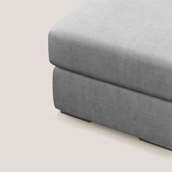 Sun pouf apribile contenitore in tessuto impermeabile T02 grigio chiar