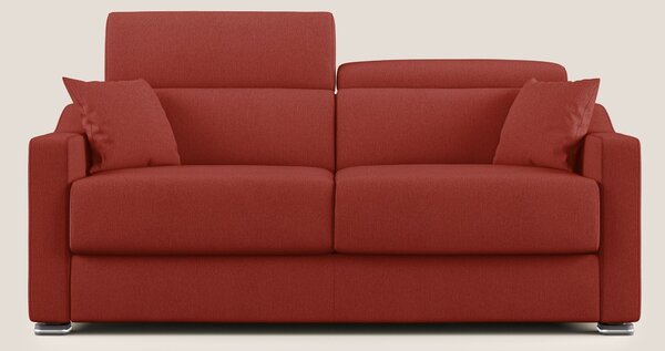 Amber divano letto matrimoniale in tessuto smacchiabile T05 rosso