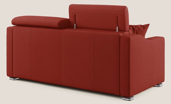 Amber divano letto matrimoniale in tessuto smacchiabile T05 rosso