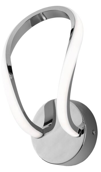 Applique Moderno Infinity Luce Led Integrata Metallo E Alluminio Cromo 
