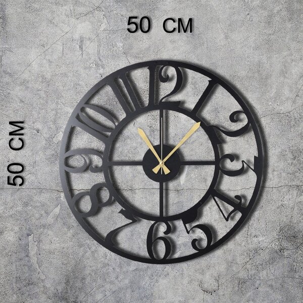Orologio da parete in metallo The Old Times, ø 50 cm - Bystag