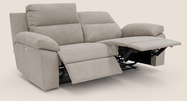 Romeo Divano relax con recliner elettrico in morbido tessuto impermeab