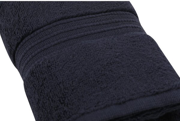 Asciugamano in cotone blu scuro 50x30 cm Chicago - Foutastic