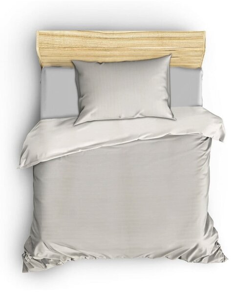 Biancheria da letto singola in cotone sateen crema 140x200 cm Lilyum - Mijolnir
