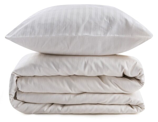 Biancheria da letto singola in cotone sateen crema 140x200 cm Lilyum - Mijolnir