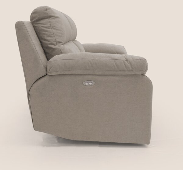 Romeo Divano relax con recliner elettrico in morbido tessuto impermeab