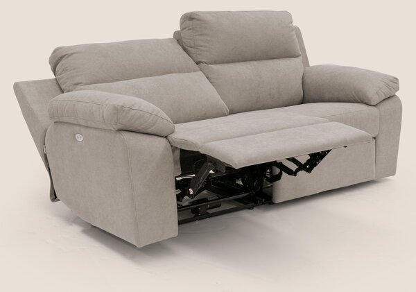 Romeo Divano relax con recliner elettrico in morbido tessuto impermeab