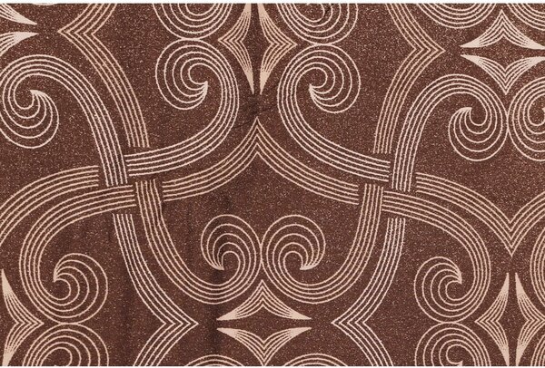 Biancheria da letto matrimoniale in cotone sateen marrone 200x200 cm Pandora - Mijolnir