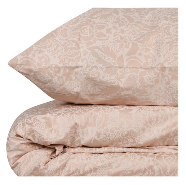 Biancheria da letto in cotone sateen crema per letto singolo, 140 x 200 cm Cream - Mijolnir