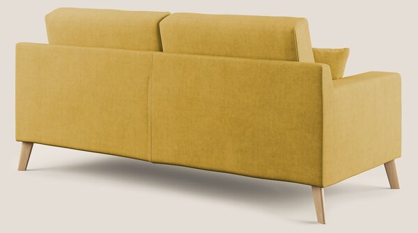 Danish divano moderno in tessuto morbido impermeabile T02 giallo