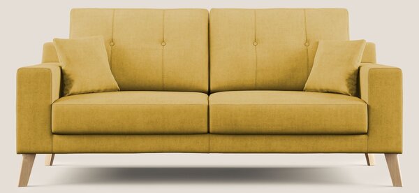 Danish divano moderno in tessuto morbido impermeabile T02 giallo