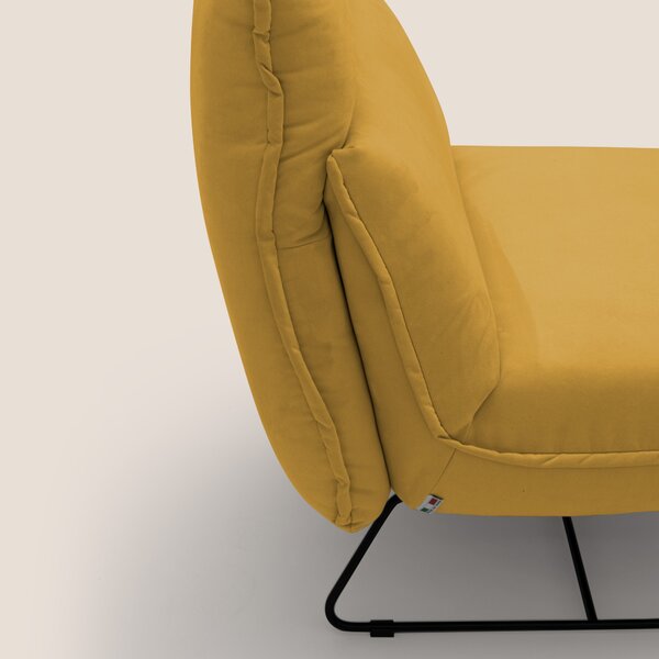 Tessa Poltroncina dal design moderno in morbida microfibra smacchiabil