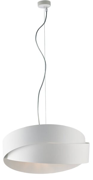 Sospensione Moderna Astro 2 Luci Ferro Laccato Bianco