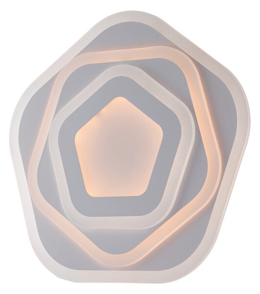 Plafoniera Moderna Sarah Led Integrato 3000+4500 K Metallo Bianco
