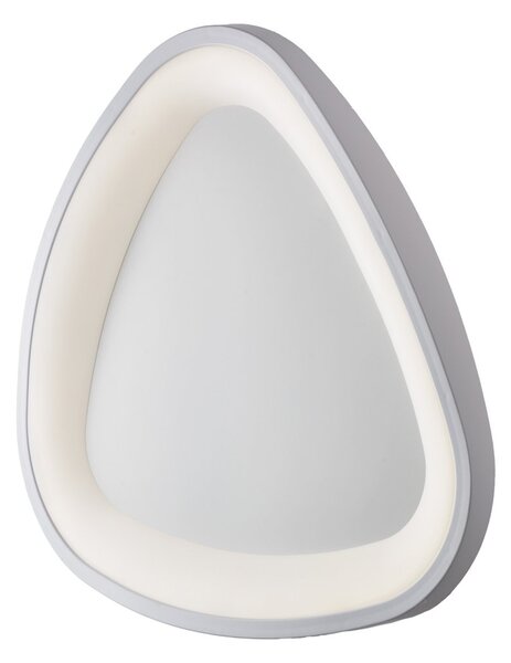 Plafoniera Moderna Triangolare Anna Led Integrato In Alluminio Bianco