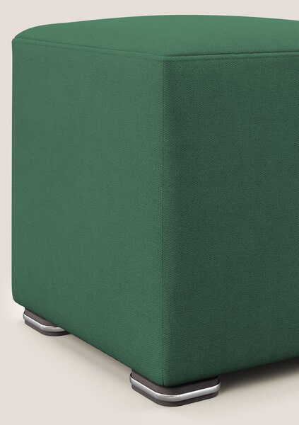 Cube pouf in tessuto morbido impermeabile T02 verde