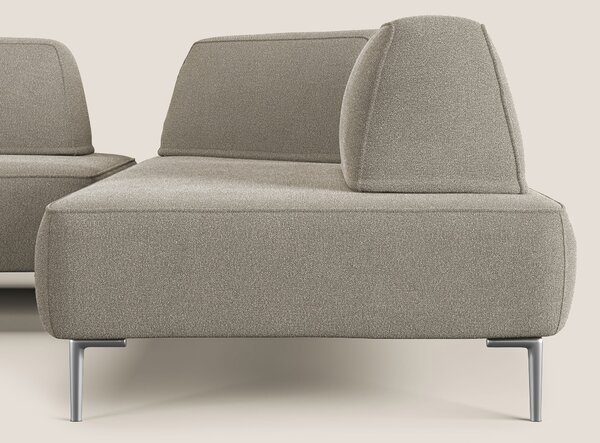Newton divano angolare modulare con schienali movibili T07 beige