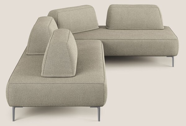 Newton divano angolare modulare con schienali movibili T07 beige