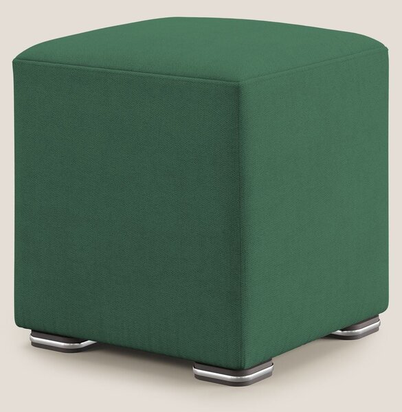 Cube pouf in tessuto morbido impermeabile T02 verde