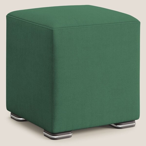 Cube pouf in tessuto morbido impermeabile T02 verde
