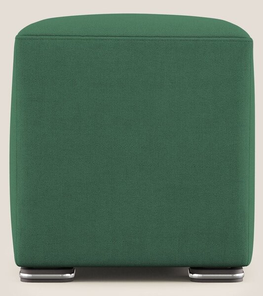 Cube pouf in tessuto morbido impermeabile T02 verde