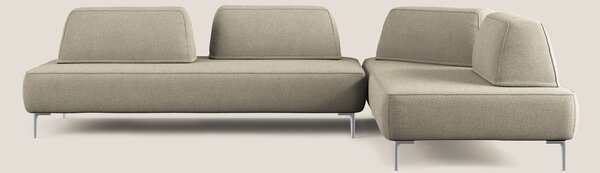 Newton divano angolare modulare con schienali movibili T07 beige
