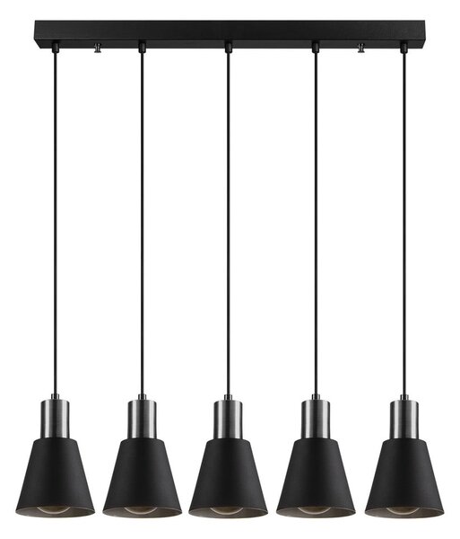 Lampada a sospensione nera per 5 lampadine Kem - Opviq lights