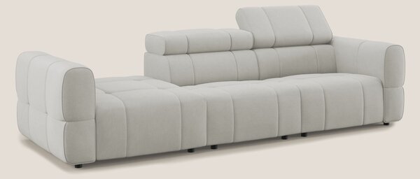 Giotto Divano con terminale e opzione relax elettrico in microfibra ef
