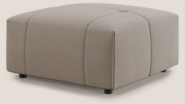 Giotto pouf in morbida microfibra effetto velluto impermeabile idrorep
