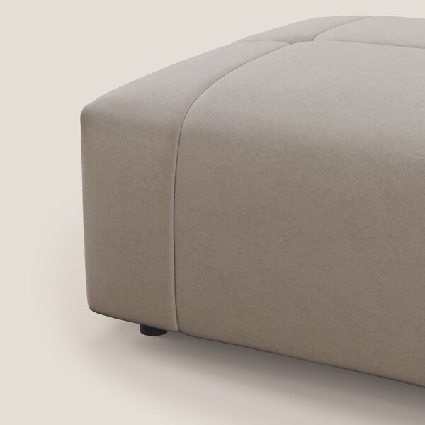 Giotto pouf in morbida microfibra effetto velluto impermeabile idrorep