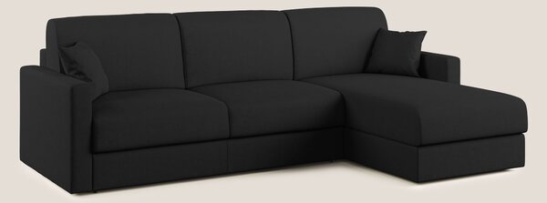 Chris Divano letto angolare con penisola in microfibra smacchiabile T1