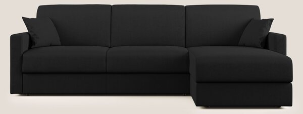 Chris Divano letto angolare con penisola in microfibra smacchiabile T1