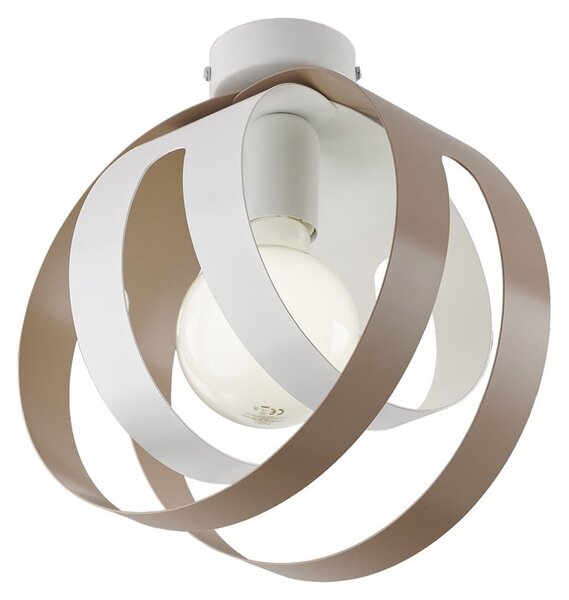Lampada a Soffitto Classica Impero Acciaio Cromo Vetro Trasparente 4 Luci E14