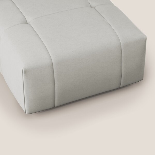 Giotto pouf in morbida microfibra effetto velluto impermeabile idrorep