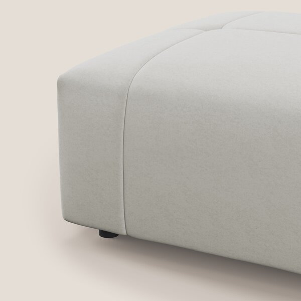 Giotto pouf in morbida microfibra effetto velluto impermeabile idrorep