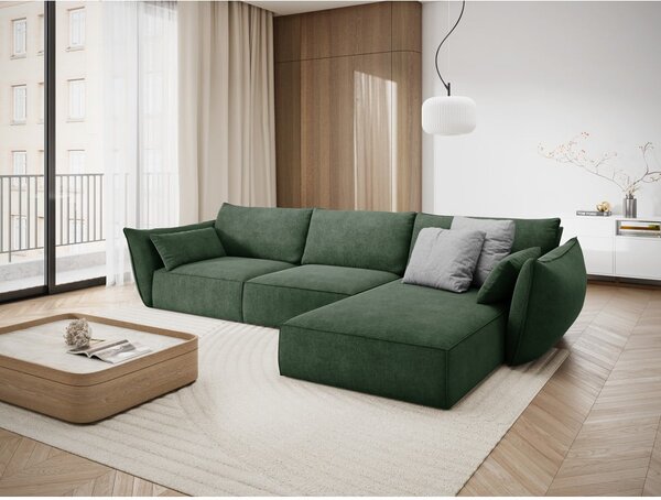 Divano angolare verde scuro (angolo destro) Vanda - Mazzini Sofas