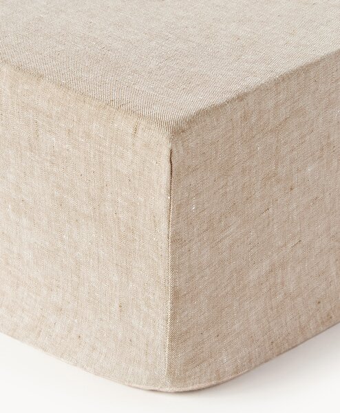 Lenzuolo con angoli boxspring in lino Linna